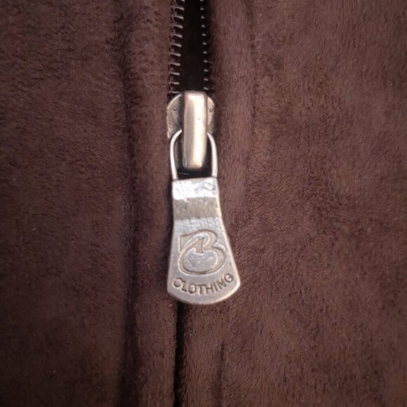 BC Clothing Original Ladies Dark Brown Size Medium Full Zip Jacket - Picture 4 of 13